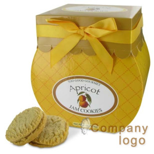 太好了美味的杏子醬填充餅乾