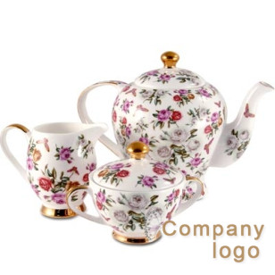 蝴蝶字段骨瓷茶具