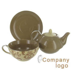 風格別緻的茶 - 米色